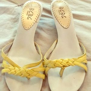 BC BG flip-flops with a 1 inch heel size 8 1/2